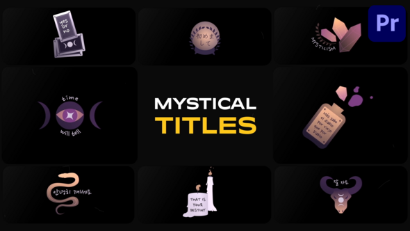 Mystical Elements Titles for Premiere Pro