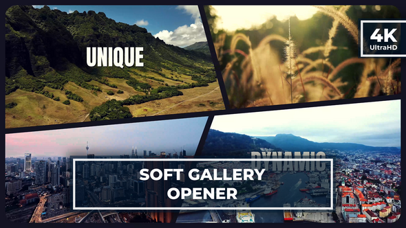 Soft Multiscreen Opener | Dynamic YouTube Gallery Intro