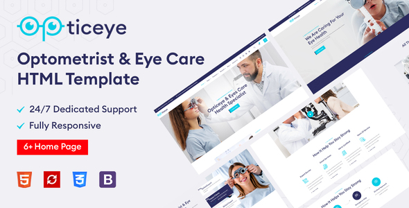 Opticeye - Optometrist & Eye Care HTML Template