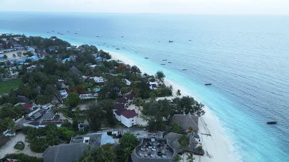 Indian Ocean Near the Shore of Zanzibar Tanzania