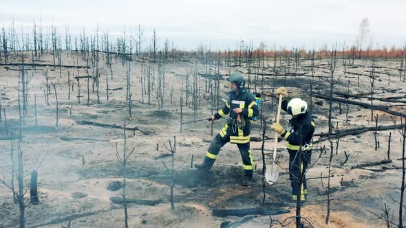 Burntout Forest Zone is Getting Handled By Two Firefighters