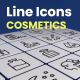 50 Animated Cosmetics Line Icons - VideoHive Item for Sale