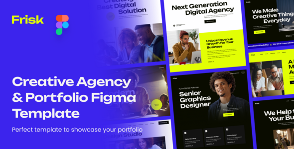 Frisk - Creative Agency & Protfolio Figma Template