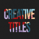 Creative Titles - VideoHive Item for Sale