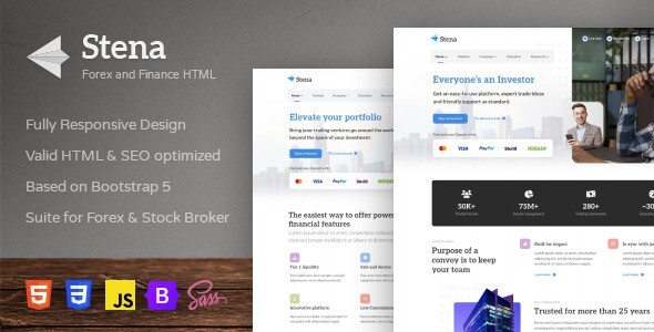 Stena - Forex and Finance HTML Template
