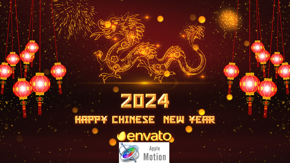 Chinese New Year Greetings 2024 - Apple Motion