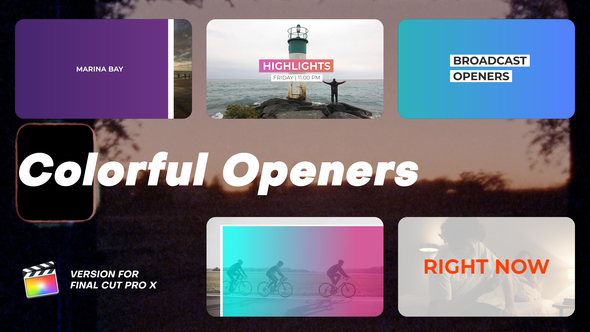 Colorful Openers | Final Cut Pro X alt
