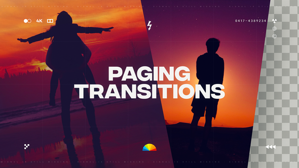 Paging Transitions for Premiere Pro