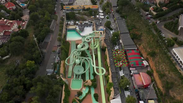 Aquapark on the Arcadia promenade in Odesa