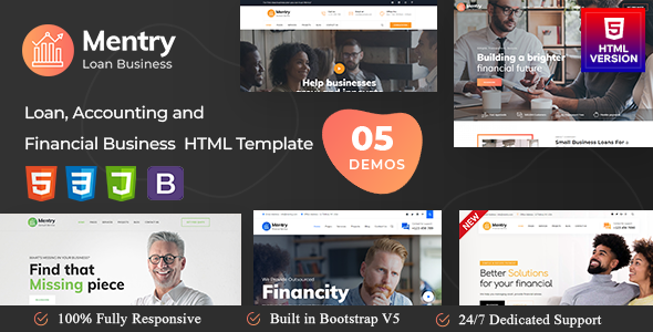 Mentry | Loan and Financial HTML Template