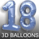 3D Floating Party Balloons - VideoHive Item for Sale
