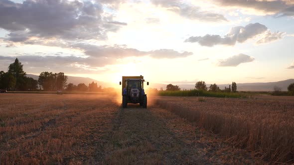 Tractor In Motion