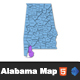 Interactive Alabama Clickable MAP - CodeCanyon Item for Sale