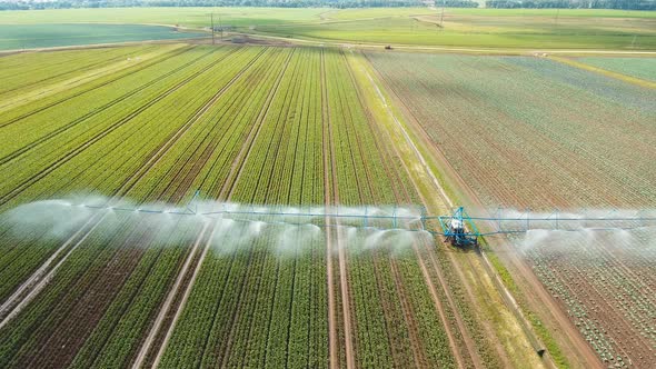 Irrigation System on Agricultural Land