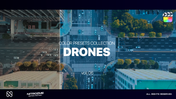 Drones LUT Collection Vol. 06 for Final Cut Pro X alt