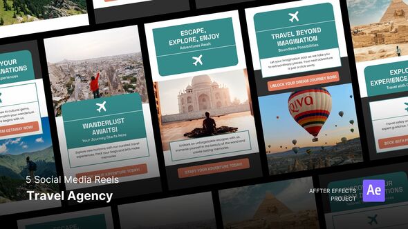 Social Media Reels - Travel Agency After Effects Template