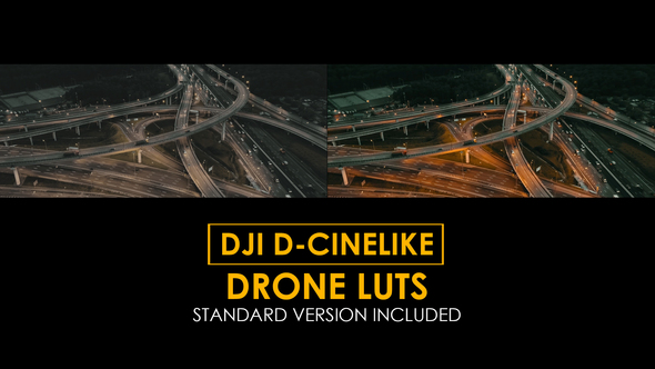 DJI D-Cinelike and Standard LUTs alt