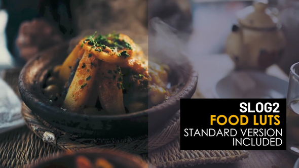 Slog2 Food and Standard Color LUTs alt