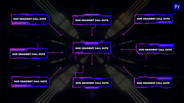 Hud Gradient Call Outs | Premiere Pro