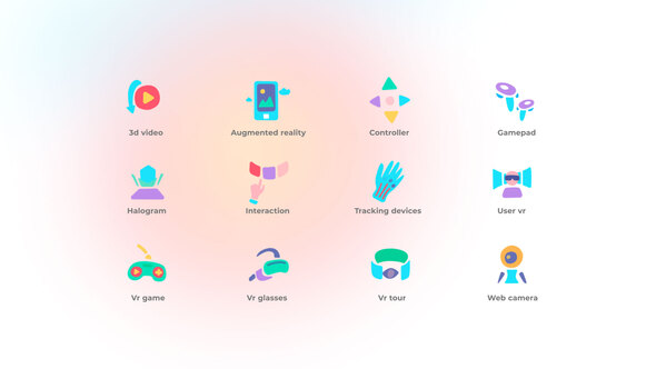 Virtual Reality - Icons Set alt