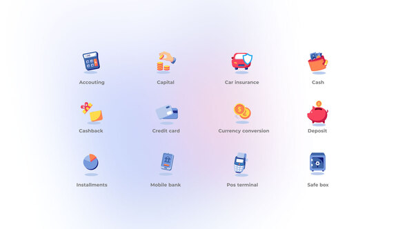 Banking - Flat Icons