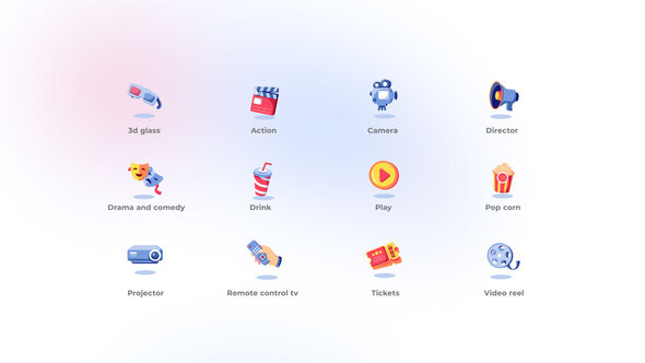 Cinema - Flat Icons alt