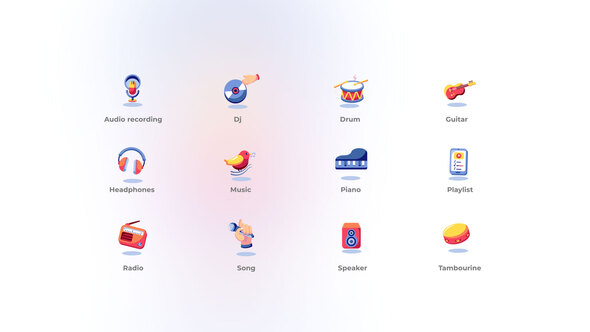 Music - Flat Icons