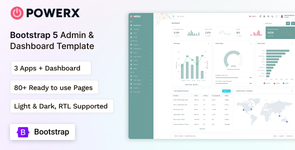 PowerX - Bootstrap 5 Admin & Dashboard UI Kit