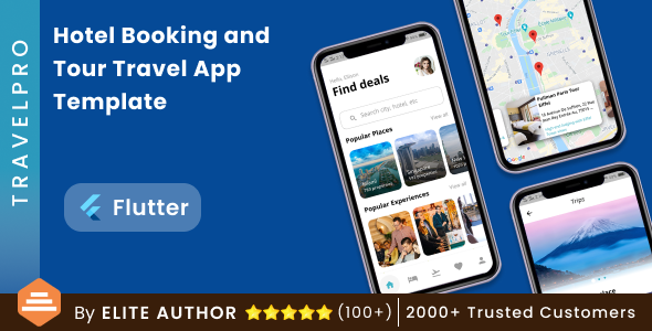 Flutter Hotel Booking and Tour Travel App Template | Flutter | TravelPro