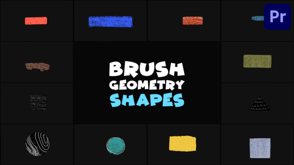Brush Geomerty Shapes | Premiere Pro MOGRT