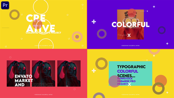Typographic Colorful Intro