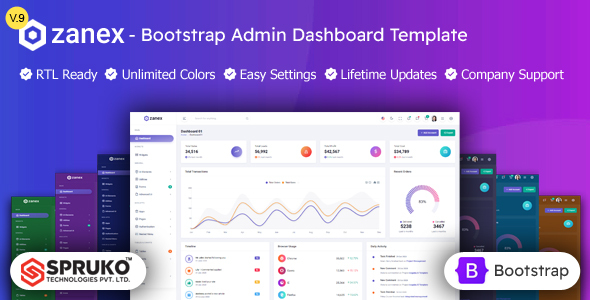 Zanex - Bootstrap Admin Dashboard Template