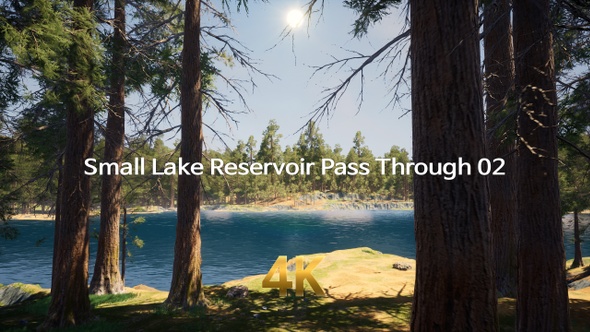 Small Lake Reservoir Pass Through 4K 02