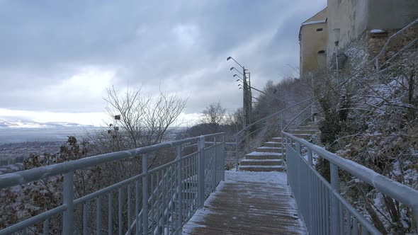 Stairs of Rasnov Citadel 