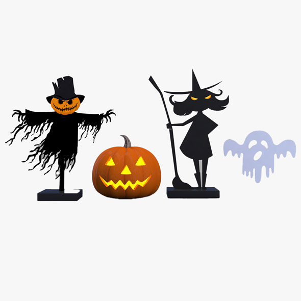 Halloween 3D model 3D model