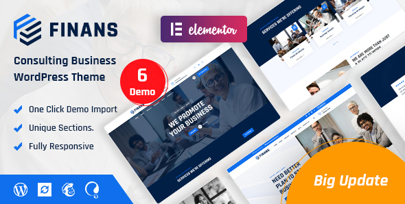 Finans - Consulting Business WordPress Theme