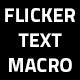 Flicker text macro - VideoHive Item for Sale