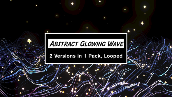 Abstract Glowing Wave Pack