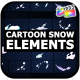 Cartoon Snow Elements | FCPX - VideoHive Item for Sale