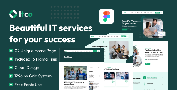 Itco - IT Solutions & Services Figma Template