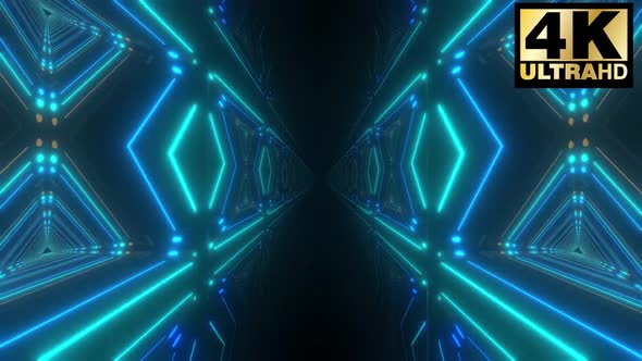 Colorful Geometric Neon Corridor Pack