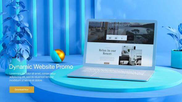 Dynamic Website Promo 3D