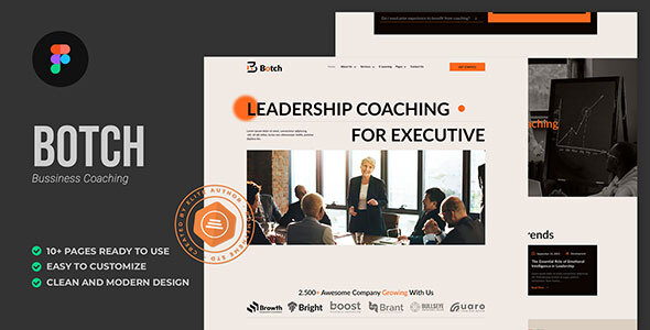 Botch – Business Coaching Figma Template – 0 Sold!