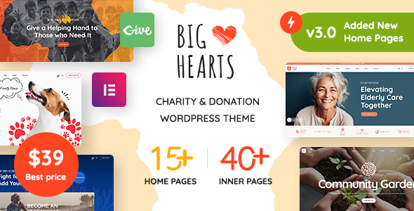 BigHearts – Charity & Donation WordPress Theme