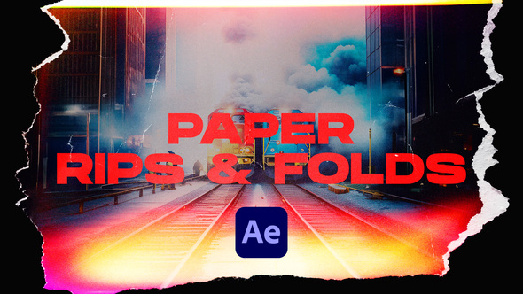 Paper Rips & Folds Transitions VOL. 2 | After Effects alt