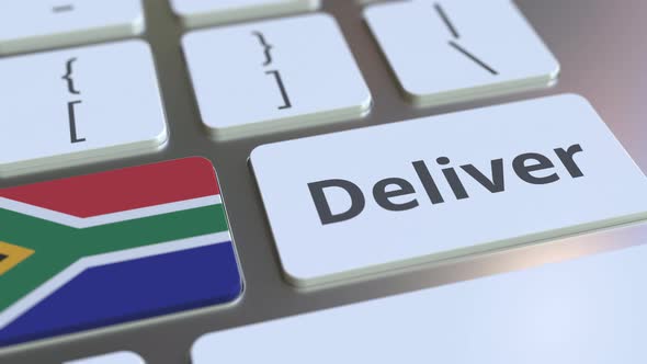 Deliver Text and Flag of South Africa on the Keys