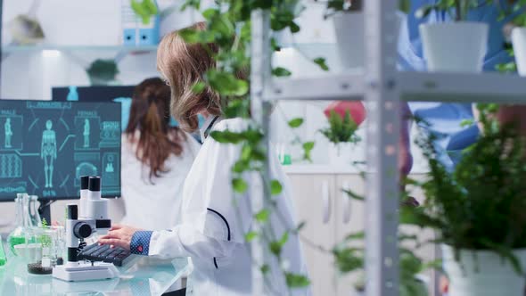 Busy Day in Botany Laboratory alt