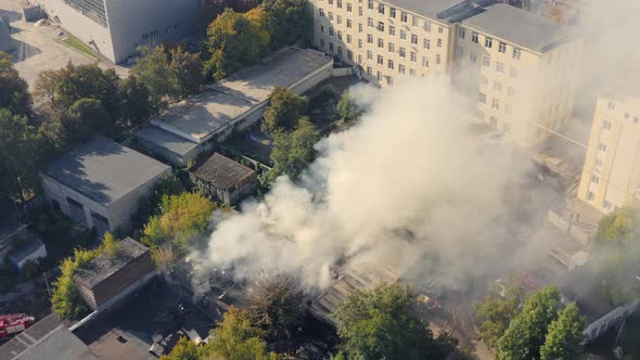 Fire From an Explosion in