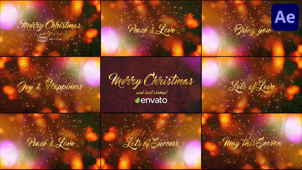 Christmas Greeting Titles for After Effects