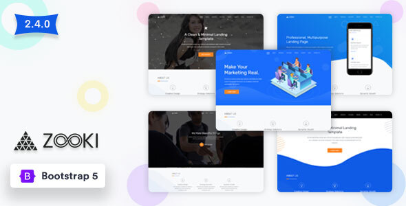 Zooki - Bootstrap 5 Landing Page Template